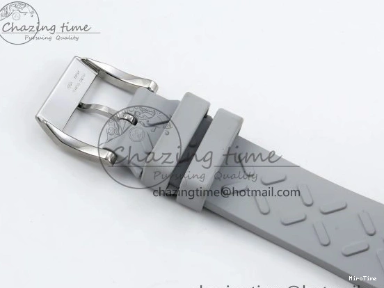 MIROTIME 0403 Portuguese Chrono IW3716 Z+F 1:1 Best Edition White Dial on Gray Rubber Strap A WrinkleFree 7014